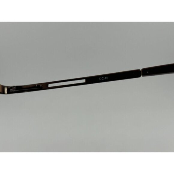 DICAPRIO EYEWEAR - DC40 BROWN 50-21-134 Metal Half Rim Glasses Frames - Picture 5 of 7